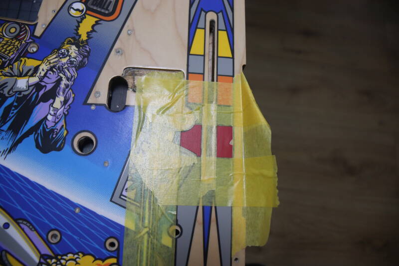 Bally Twilight Zone Playfield Restoration airbrush flipperspeelveld restauratie art airbrushing