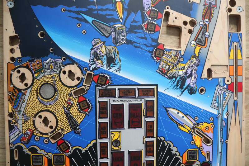 Bally Twilight Zone Playfield Restoration airbrush flipperspeelveld restauratie art airbrushing