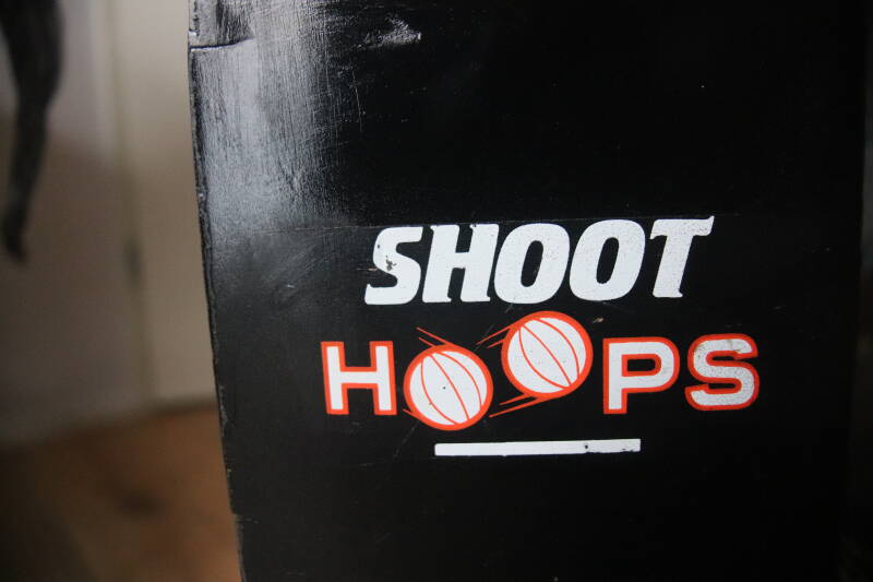 Gottlieb Hoops cabinet backbox kopkast restoration flipperspeelveld restauratie art airbrush airbrushing flipperkast reparatie