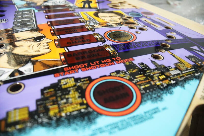 Williams Dirty Harry pinball playfield restoration