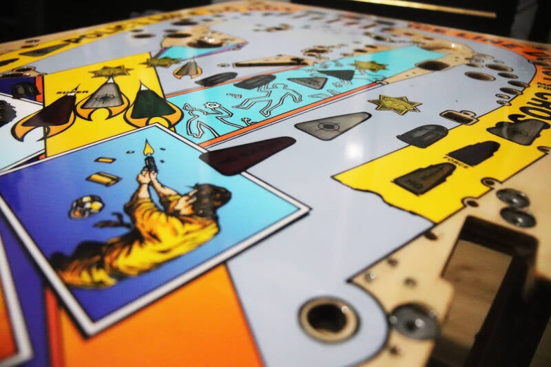 Williams Dirty Harry pinball playfield