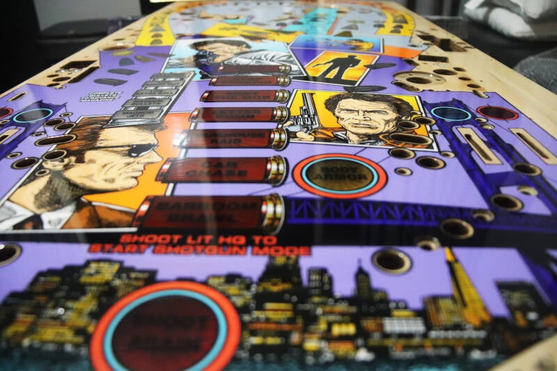 Williams Dirty Harry pinball playfield