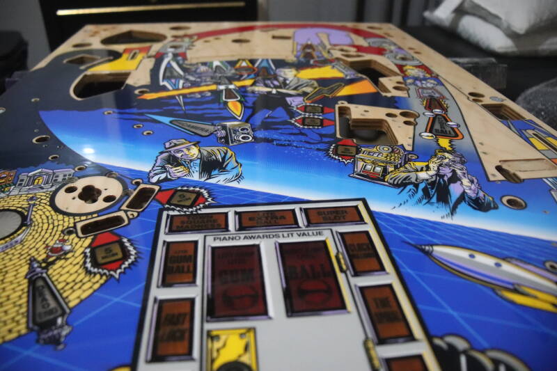 Bally Twilight Zone Playfield Restoration airbrush flipperspeelveld restauratie art airbrushing