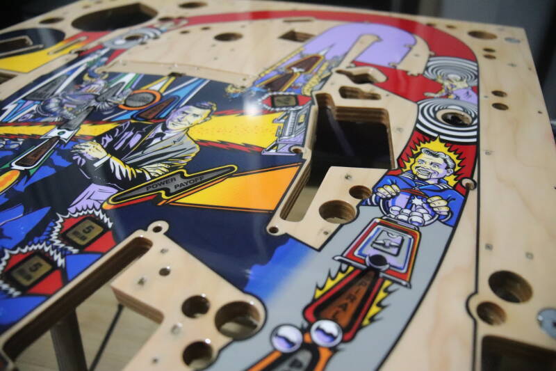 Bally Twilight Zone Playfield Restoration airbrush flipperspeelveld restauratie art airbrushing