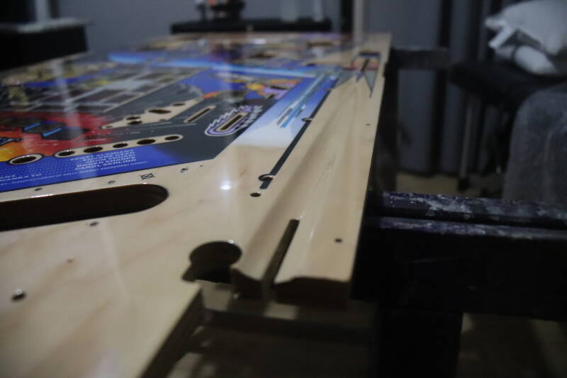 Bally Twilight Zone Playfield Restoration airbrush flipperspeelveld restauratie art airbrushing