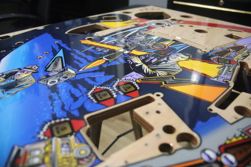 Bally Twilight Zone Playfield Restoration airbrush flipperspeelveld restauratie art airbrushing
