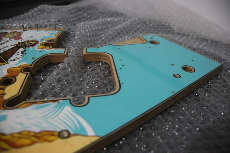 Williams White Water playfield restoration flipperspeelveld restauratie art airbrush airbrushing