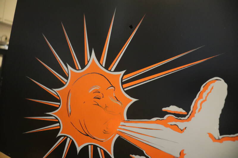 Gottlieb Hoops cabinet backbox kopkast restoration flipperspeelveld restauratie art airbrush airbrushing flipperkast reparatie