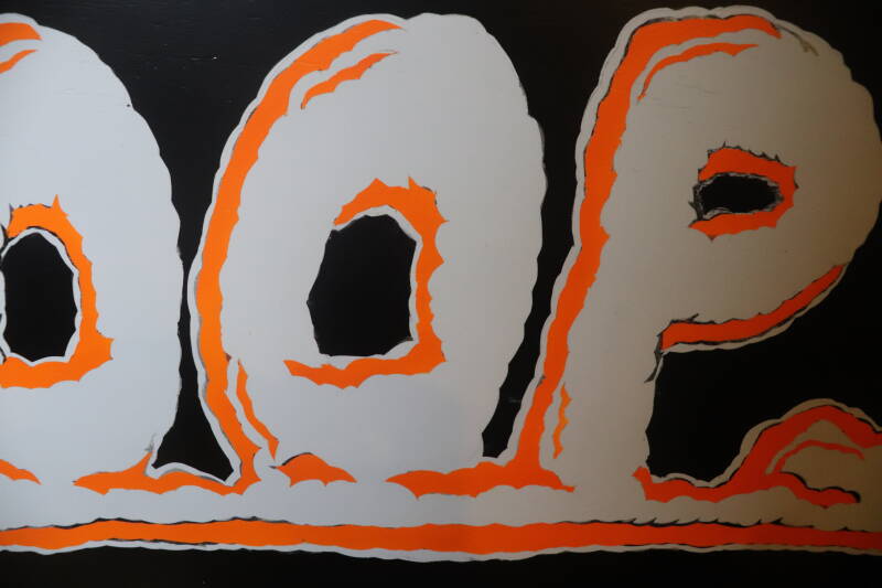 Gottlieb Hoops cabinet backbox kopkast restoration flipperspeelveld restauratie art airbrush airbrushing flipperkast reparatie