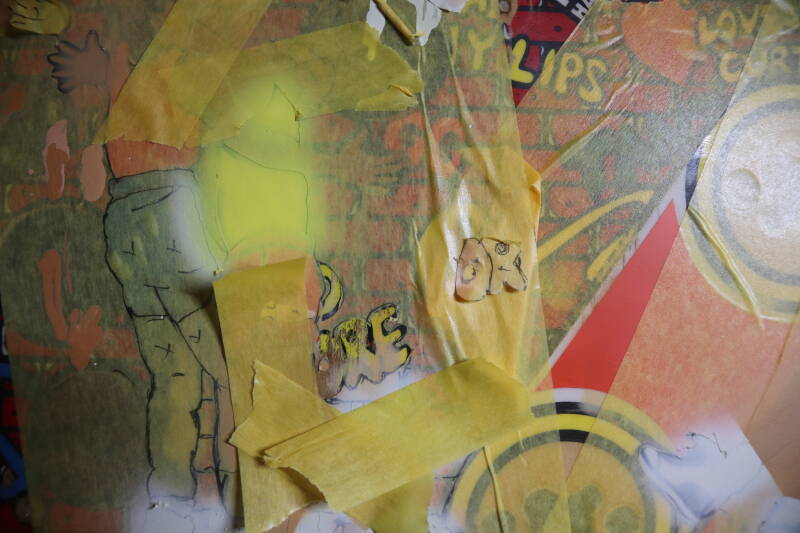 Gottlieb Hoops playfield speelveld schade herstel restoration flipperspeelveld restauratie art airbrush airbrushing flipperkast reparatie