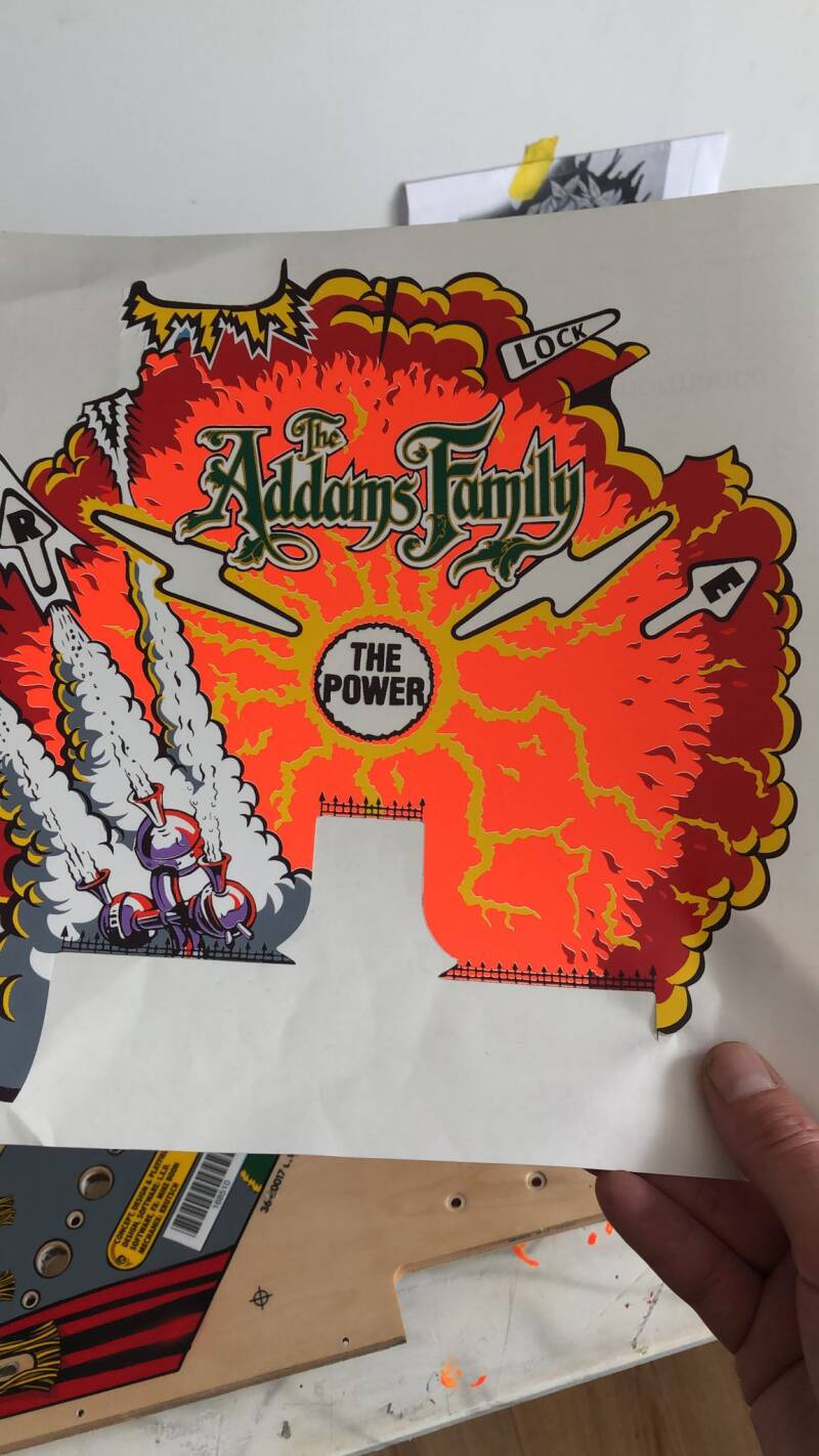 Bally The Addams Family Pinball Playfield