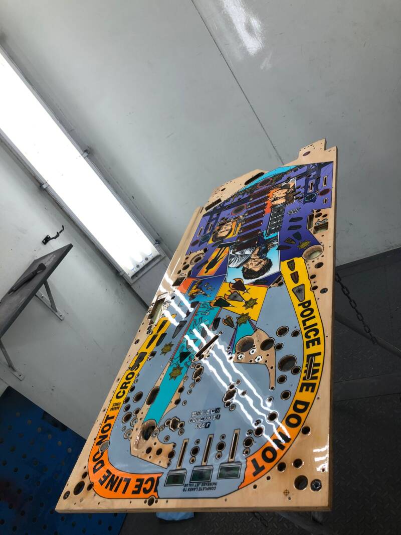 Williams Dirty Harry pinball playfield