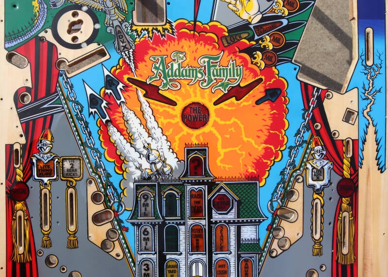 Bally The Addams Family Pinball Playfield