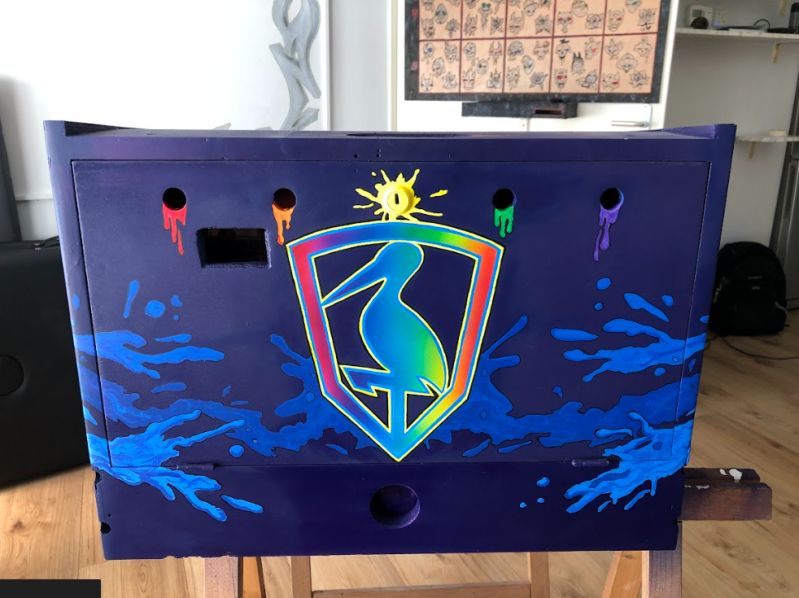 Custom Airbrushed Pinball Machine The Painter painting paint custom pinball