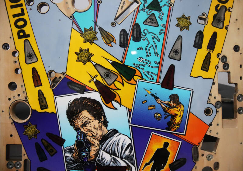 Williams Dirty Harry pinball playfield