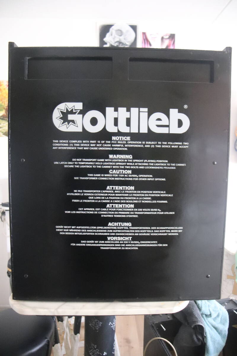 Gottlieb Hoops cabinet backbox kopkast restoration flipperspeelveld restauratie art airbrush airbrushing flipperkast reparatie