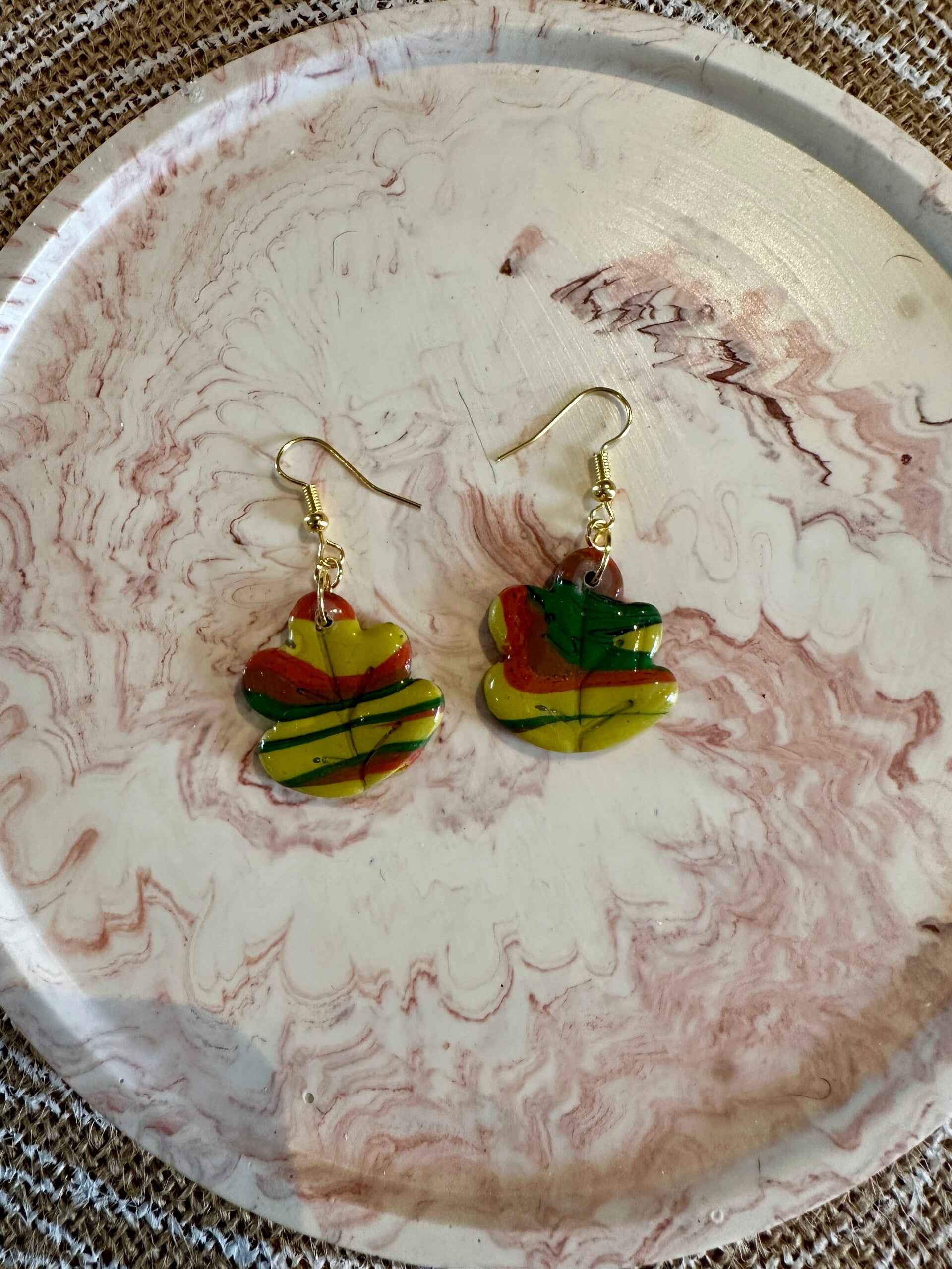 Boucles d'oreilles feuille 1
