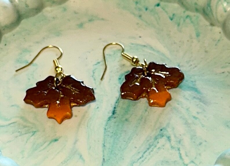 Boucles d’oreilles automne 4