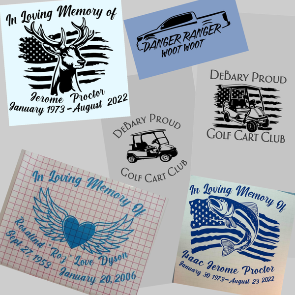 Permanent vinyl decals