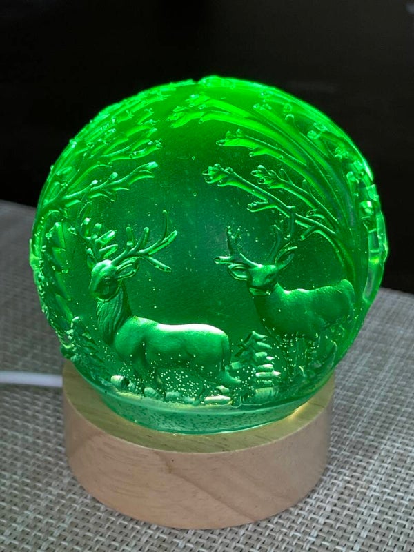 Christmas globe with light base item # 90801