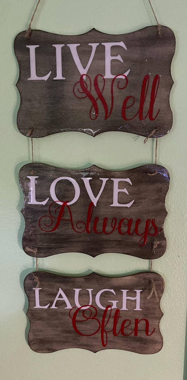Live,Love,Laugh Item # 1114
