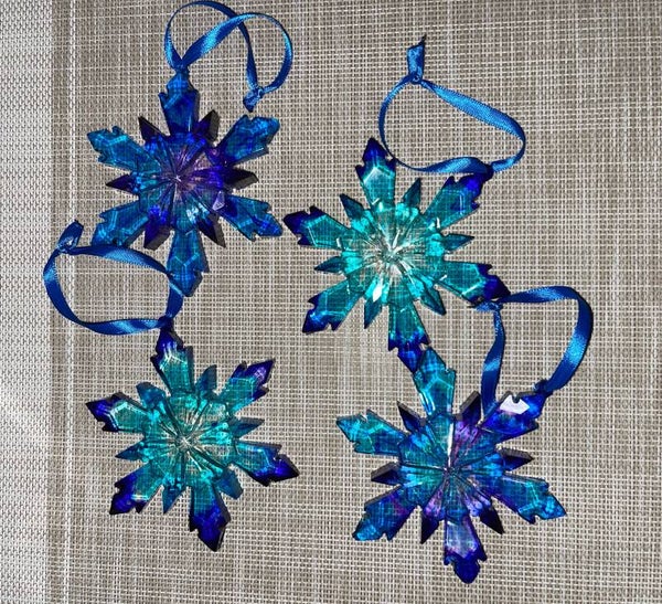 Set of 4 Snowflake Ornaments