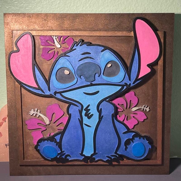 Stitch wall decor
