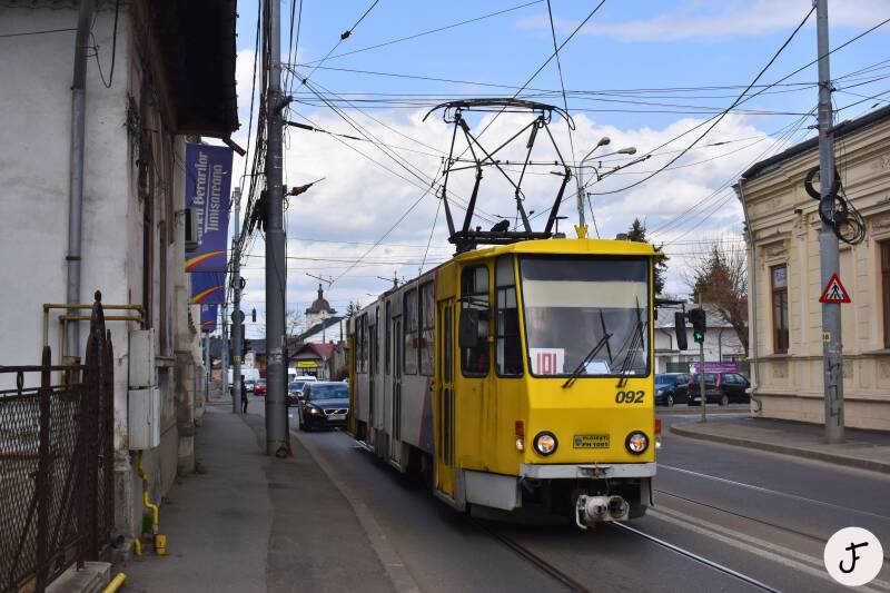 Tram van Ploiești TCE 092 Tatra KT4D