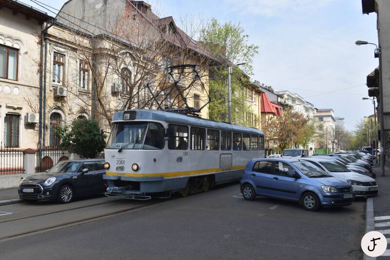 STB 3361 Tatra T4R Boekarest tram
