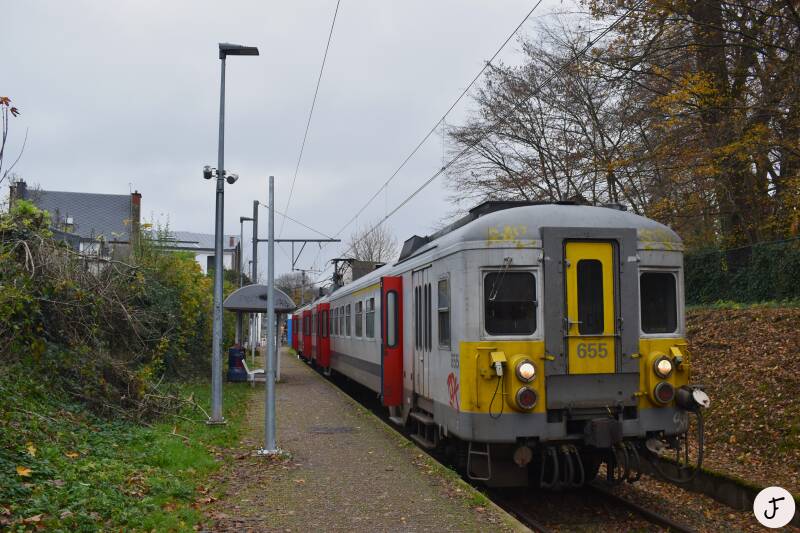 Spa-Géronstère NMBS SNCB 655 klasssiek motorstel trein