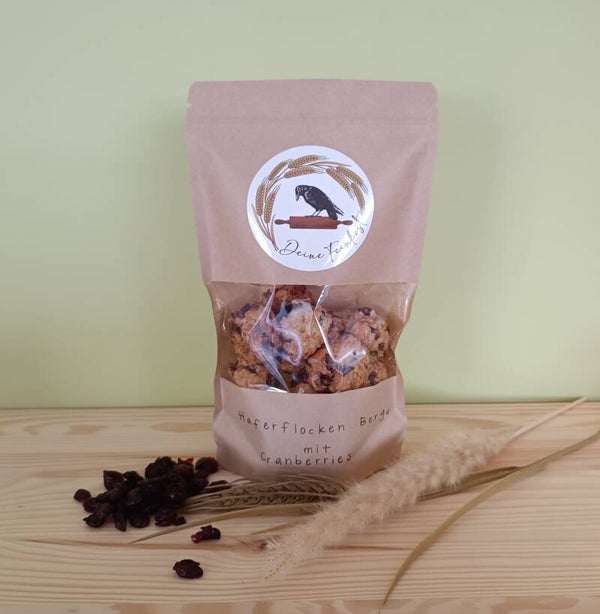 Haferflocken Berge mit Cranberrie´s