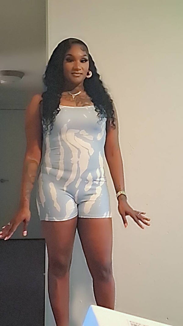 Bluey skies romper