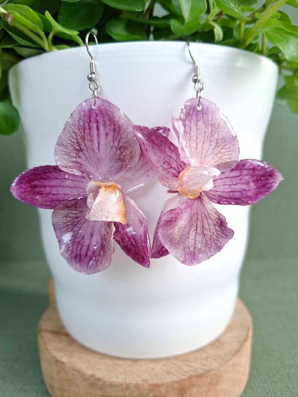 Oorbel Orchidee