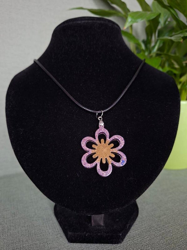 Ketting purple flower