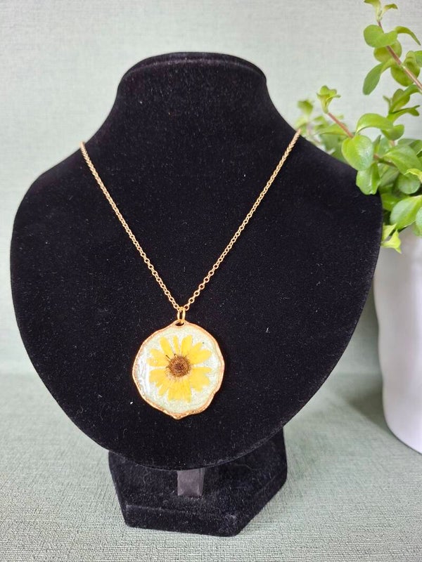 Ketting bloem Geel
