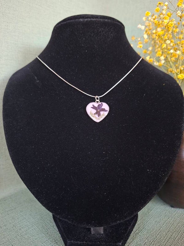 Ketting bloem hartvorm