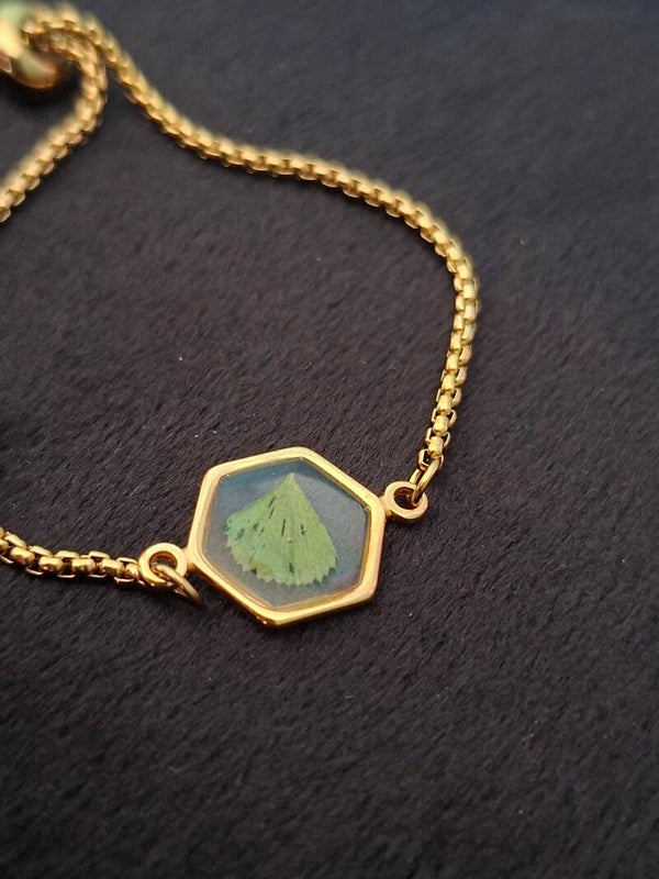 Armband bloem 6 hoekig