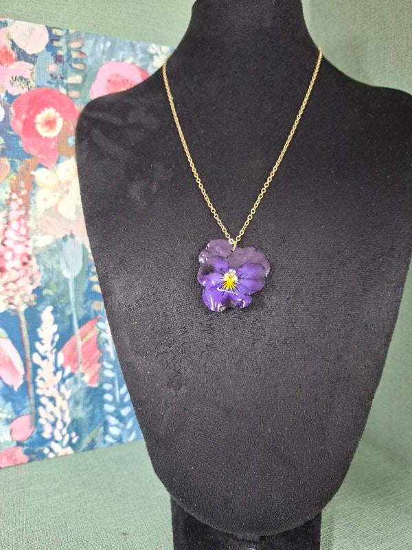 Ketting viooltje paars