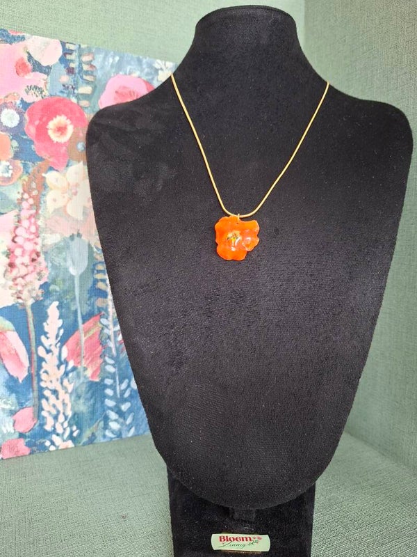 Ketting viooltje oranje
