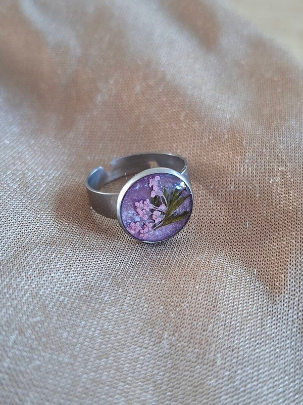 Rvs ring bloem