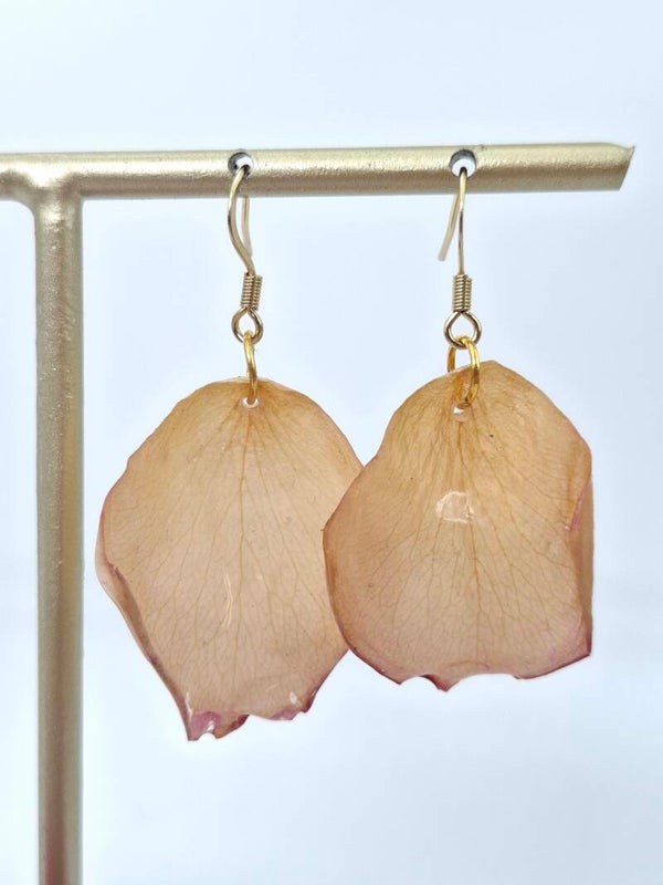 Oorbel Roos zalm