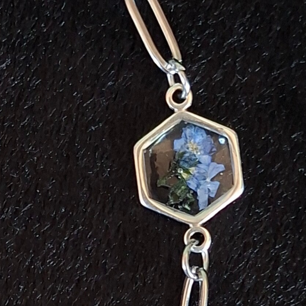 Armband bloem vergeet mij nietje