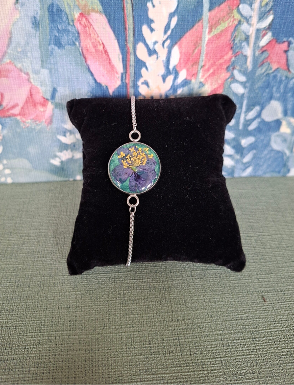 Armband bloemen rond