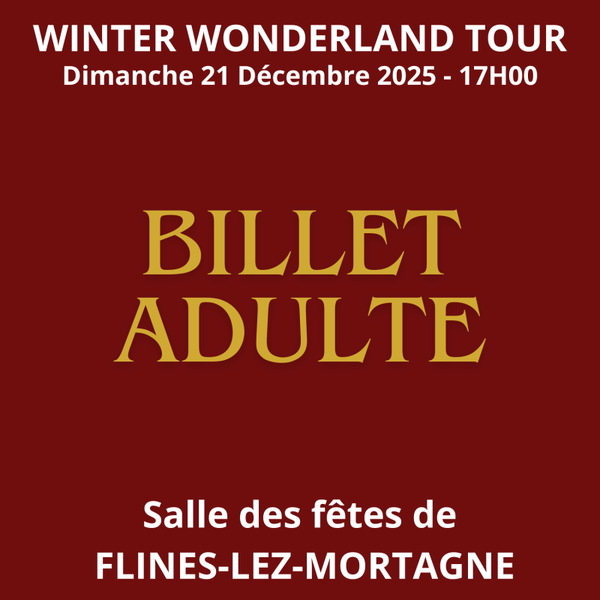 TARIF ADULTE - WinterWonderlandTour - FLINES-LEZ-MORTAGNE