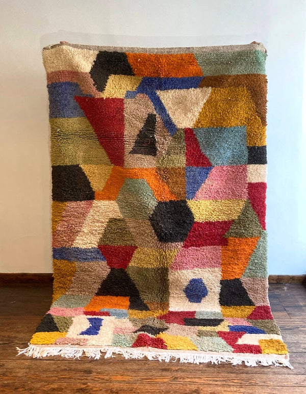 Boujaad - Moroccan rug - colorful shapes