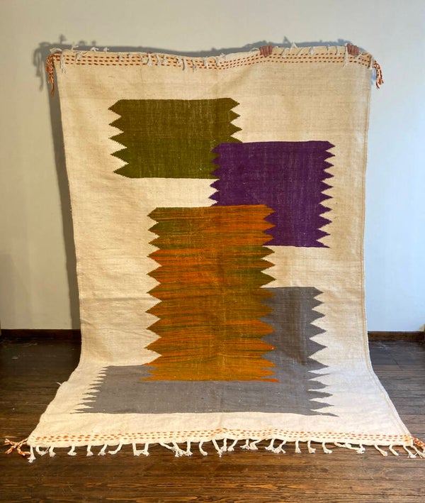 Handwoven Berber rug