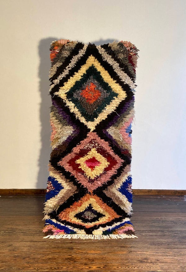 Bouchrouite - vintage Moroccan rug