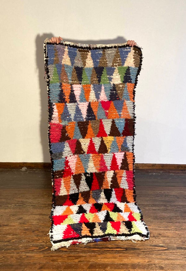 Bouchrouite - vintage Moroccan rug