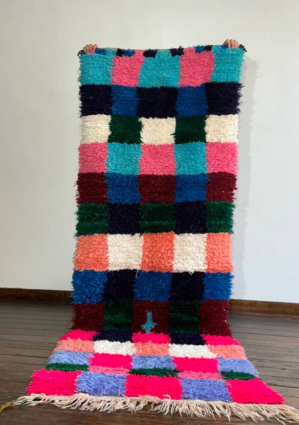 Bouchrouite - vintage Moroccan rug