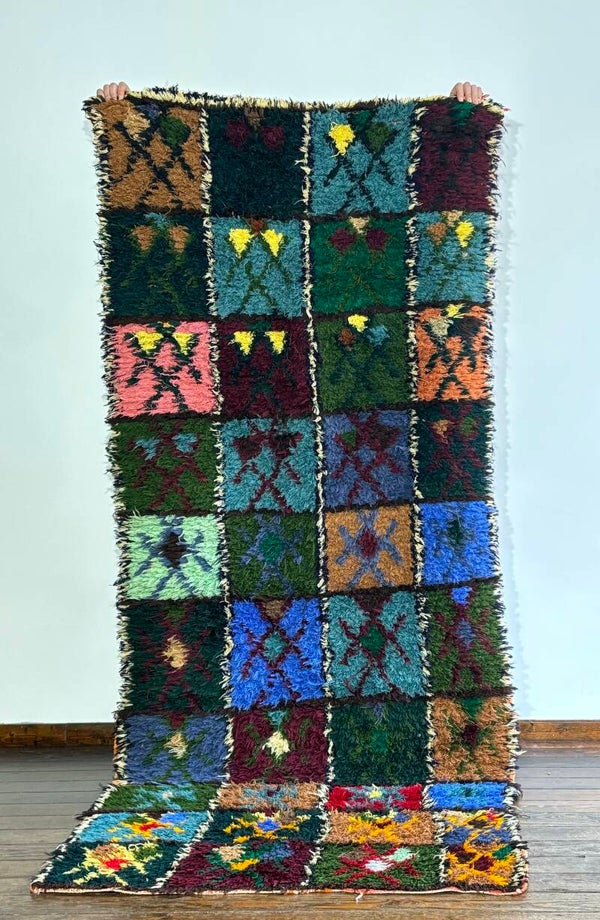 Bouchrouite - vintage Moroccan rug